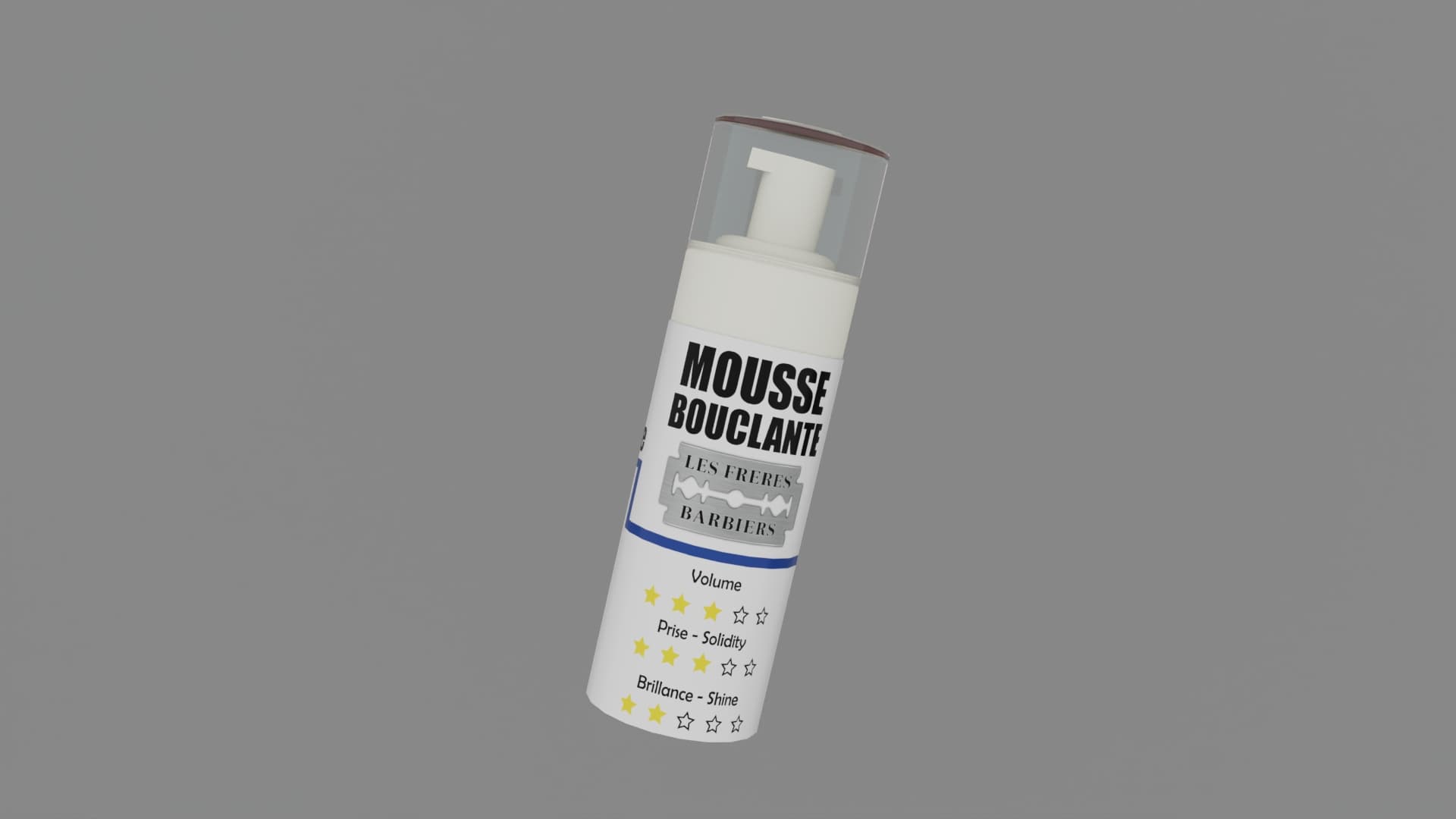 Rendu 3D mousse coiffante
